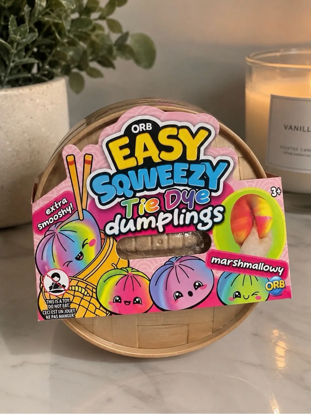 Easy Squeezy Tie Dye Dumplings - Marshmallowy (Pink/Yellow/Blue)